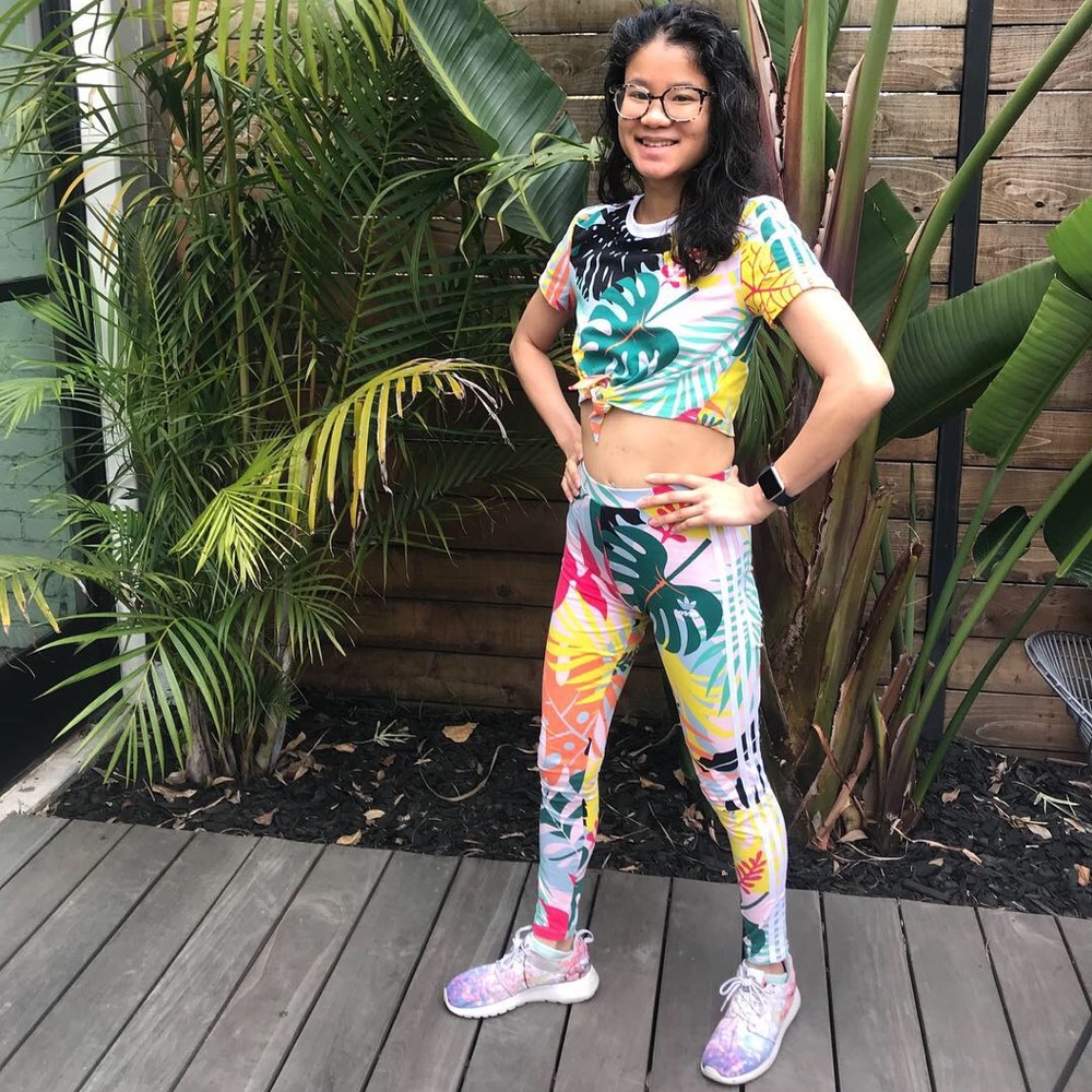 Adidas tropical crop top